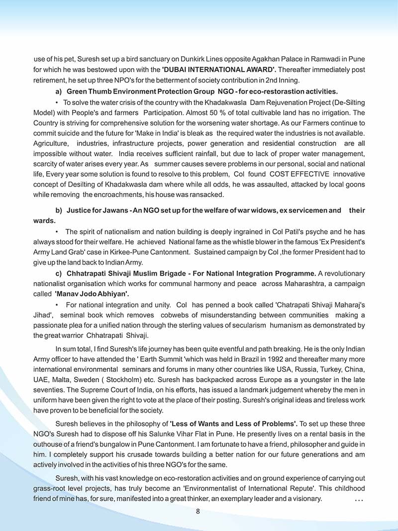 Green Warrior Booklet Page 8